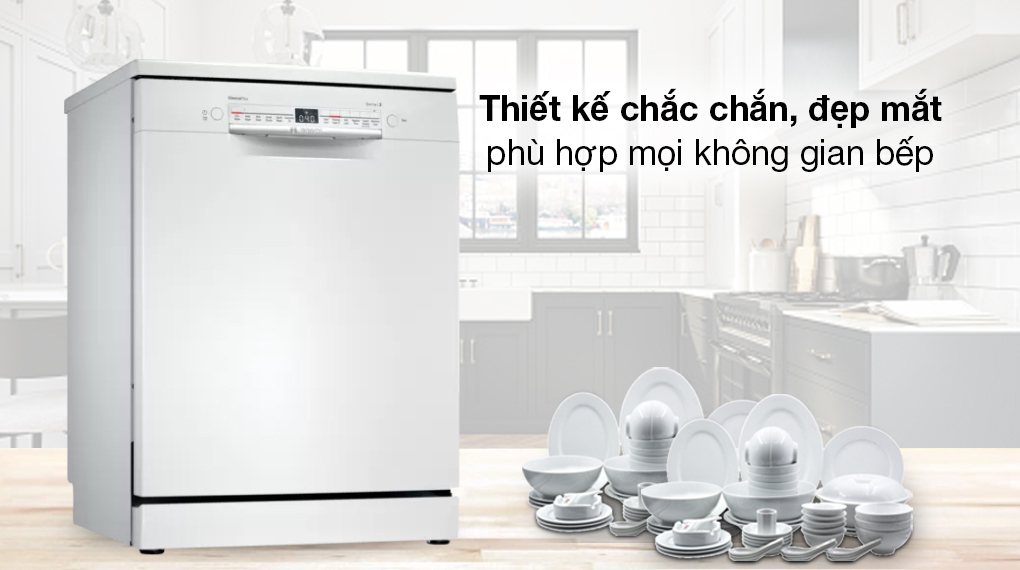 Máy rửa chén độc lập Bosch SMS2IVW01P - Thiết kế sang trọng, gọn đẹp