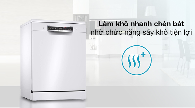 Sấy khô - Máy rửa chén độc lập Bosch SMS4HAW48E