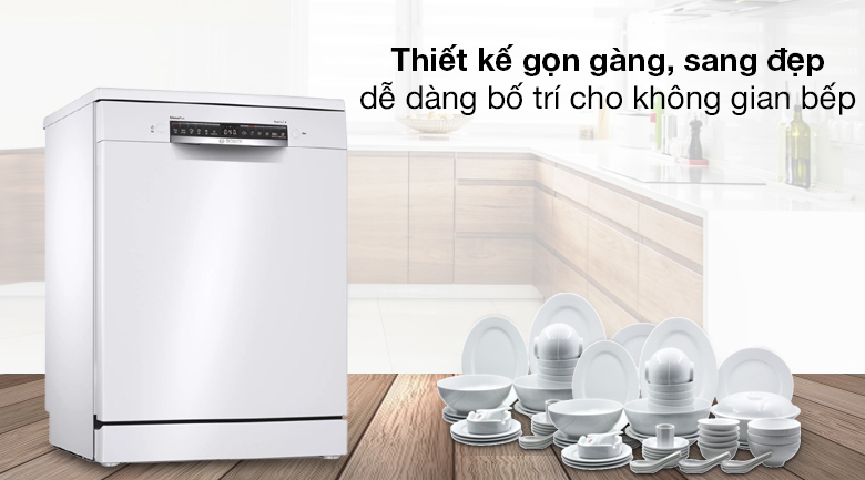 Thiết kế sang đẹp - Máy rửa chén độc lập Bosch SMS4HAW48E