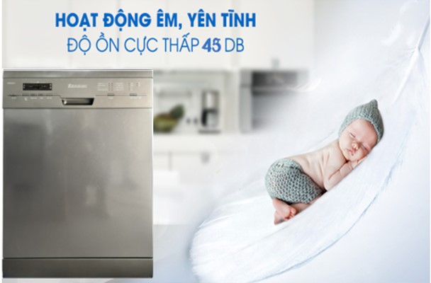 Hoạt động êm ái Máy rửa chén bát Zemmer SMS68MI06EZTA